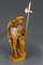 Lámpara escultural de madera tallada a mano que representa a un sereno con farol, Alemania, Imagen 21