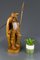 Handgeschnitzte Holz Skulptur Lampe Nachtwächter mit Laterne, Deutschland 5