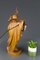 Lámpara escultural de madera tallada a mano que representa a un sereno con farol, Alemania, Imagen 7