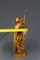 Hand Carved Wooden Sculpture Lamp Depicting Night Watchman with Lantern, Germany 19