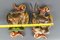 Baroque Style Carved Wood Wall Decorations with Deer and Ibex Figures, Set of 2 17