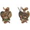 Baroque Style Carved Wood Wall Decorations with Deer and Ibex Figures, Set of 2 1