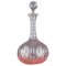 French Art Deco Crystal Carafe with Olive Cut Pattern, 1920s, Image 1