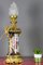 Large Chinoiserie Style French Gilt Bronze and Hand Painted Porcelain Table Lamp 7