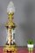 Large Chinoiserie Style French Gilt Bronze and Hand Painted Porcelain Table Lamp, Image 4