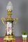 Large Chinoiserie Style French Gilt Bronze and Hand Painted Porcelain Table Lamp, Image 6