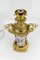 Large Chinoiserie Style French Gilt Bronze and Hand Painted Porcelain Table Lamp, Image 18