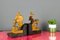 Fermalibri scultorei in legno intagliato a mano di Don Chisciotte e Sancho Panza, set di 2, Immagine 11