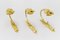 French Curtain Tiebacks in Gilt Bronze, Set of 3 10