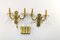 Französische Doppelarmige Französische Wandlampen aus Bronze & Kristallglas, 2er Set 18