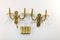 French Bronze and Crystal Twin Arm Wall Sconces, Set of 2 18