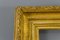 Französischer Bilderrahmen oder Spiegelrahmen aus vergoldetem Holz & Gesso, spätes 19. Jh 3
