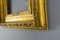 Französischer Bilderrahmen oder Spiegelrahmen aus vergoldetem Holz & Gesso, spätes 19. Jh 10