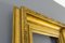 Französischer Bilderrahmen oder Spiegelrahmen aus vergoldetem Holz & Gesso, spätes 19. Jh 2
