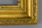 Französischer Bilderrahmen oder Spiegelrahmen aus vergoldetem Holz & Gesso, spätes 19. Jh 11