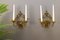 Italian Florentine Style Golden Color Candle Wall Sconces, Set of 2, Image 14