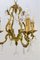 Lámpara de araña estilo Luis XV de bronce y cristal con cuatro luces, Imagen 3