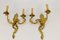 Apliques franceses estilo Luis XV de bronce con dos luces. Juego de 2, Imagen 20