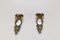 Bronze Floral Mirrored Wall Sconces, Set of 2 14