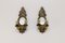 Bronze Floral Mirrored Wall Sconces, Set of 2 10