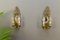 Bronze Floral Mirrored Wall Sconces, Set of 2, Image 2