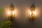 Bronze Floral Mirrored Wall Sconces, Set of 2 3