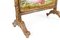 French Carved Walnut Fire Screen with Needlepoint Panel, Image 9