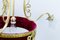 Französischer Belle Époque Kronleuchter aus Bronze & Milchglas mit vier Leuchten 5