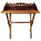 Victorian Style Ornate Carved Folding Table, 1920s 1