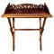 Victorian Style Ornate Carved Folding Table, 1920s, Image 1