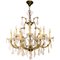 Thirteen-Light Crystal Chandelier in the Style of Maria Theresa, 1950s 1