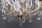Lampadario a 13 luci in cristallo nello stile di Maria Teresa, anni '50, Immagine 11