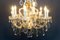 Kronleuchter aus Kristallglas mit 13 Leuchten im Stil von Maria Theresa, 1950er 18