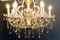 Kronleuchter aus Kristallglas mit 13 Leuchten im Stil von Maria Theresa, 1950er 17