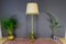 Vintage Italian Grotto Style Floor Lamp in Carved and Painted Wood 4