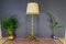 Vintage Italian Grotto Style Floor Lamp in Carved and Painted Wood 3