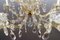 Kronleuchter mit Acht Leuchten aus Kristallglas im Stil von Maria Theresa 13