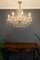 Kronleuchter mit Acht Leuchten aus Kristallglas im Stil von Maria Theresa 19