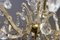 Kronleuchter mit Acht Leuchten aus Kristallglas im Stil von Maria Theresa 11