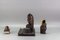 Inkwell Desk Set with Owl Figures in Hand-Carved Wood, 1930s, Set of 3, Image 11