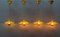 Lámparas colgantes de latón con vidrio esmaltado de Loys Lucha. Juego de 4, Imagen 20