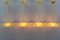 Lámparas colgantes de latón con vidrio esmaltado de Loys Lucha. Juego de 4, Imagen 2