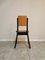 Italian Wooden Dining Chairs and Angel Eagues Leather by Angelo Mangiarotti, 1970s, Set of 4 12