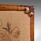 Antique English Regency Adjustable Pole Screen Fireside Panel Tapestry, 1820 9