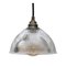 Industrial Glass Ceiling Lamp from Holophane, 1950s 1