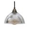 Industrial Glass Ceiling Lamp from Holophane, 1950s, Image 1