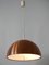 Lámpara colgante alemana Mid-Century moderna de cobre de Staff & Schwarz, años 60, Imagen 3