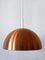 Lámpara colgante alemana Mid-Century moderna de cobre de Staff & Schwarz, años 60, Imagen 7