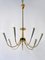 Mid-Century Modern German Seven-Flamed Sputnik Pendant Lamp or Chandelier, 1950s 7