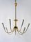 Mid-Century Modern German Seven-Flamed Sputnik Pendant Lamp or Chandelier, 1950s, Image 7